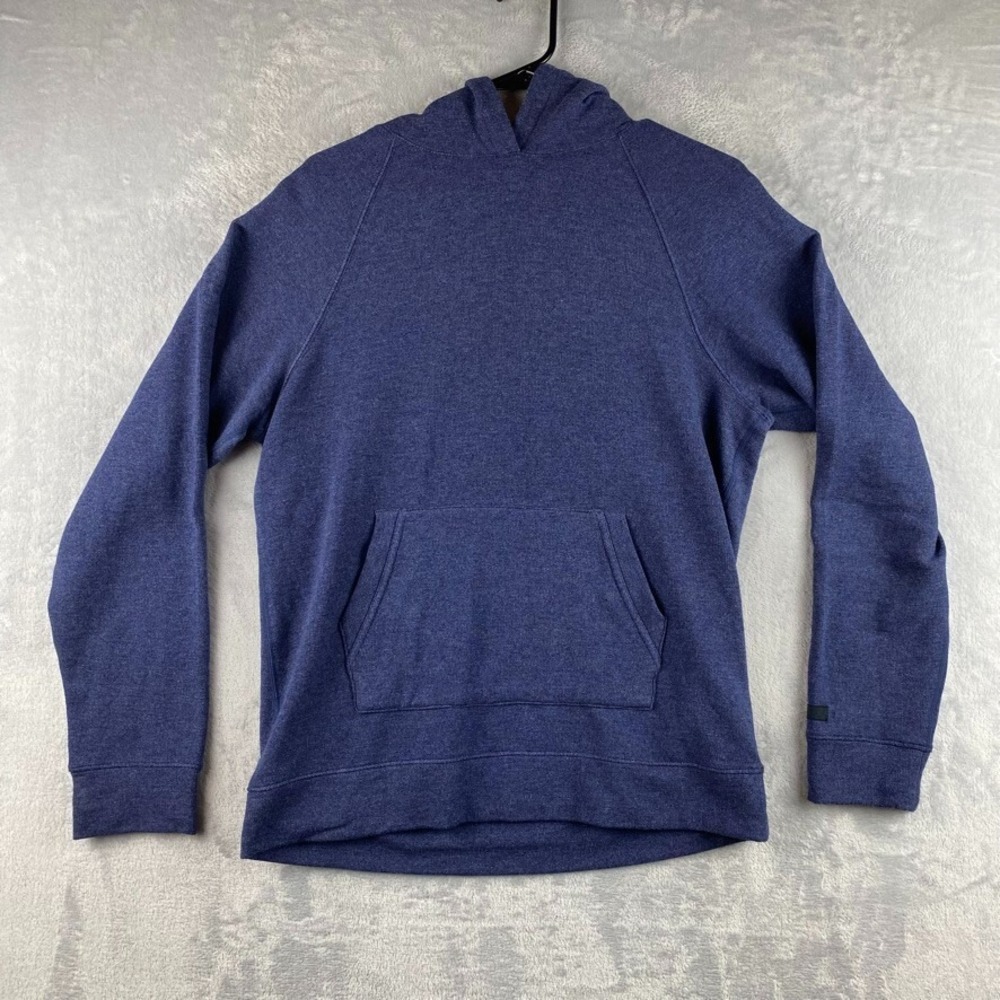Fabletics Hoodie Mens Small Blue Cloud Jersey Hooded Sweatshirt Knit